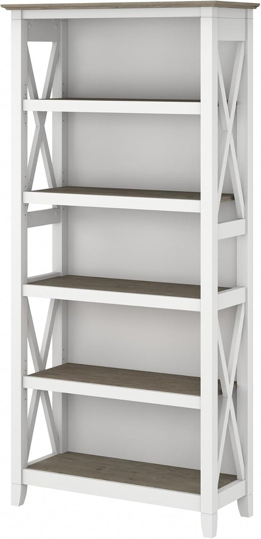 Modern Shiplap Storage Bookcase Shelf