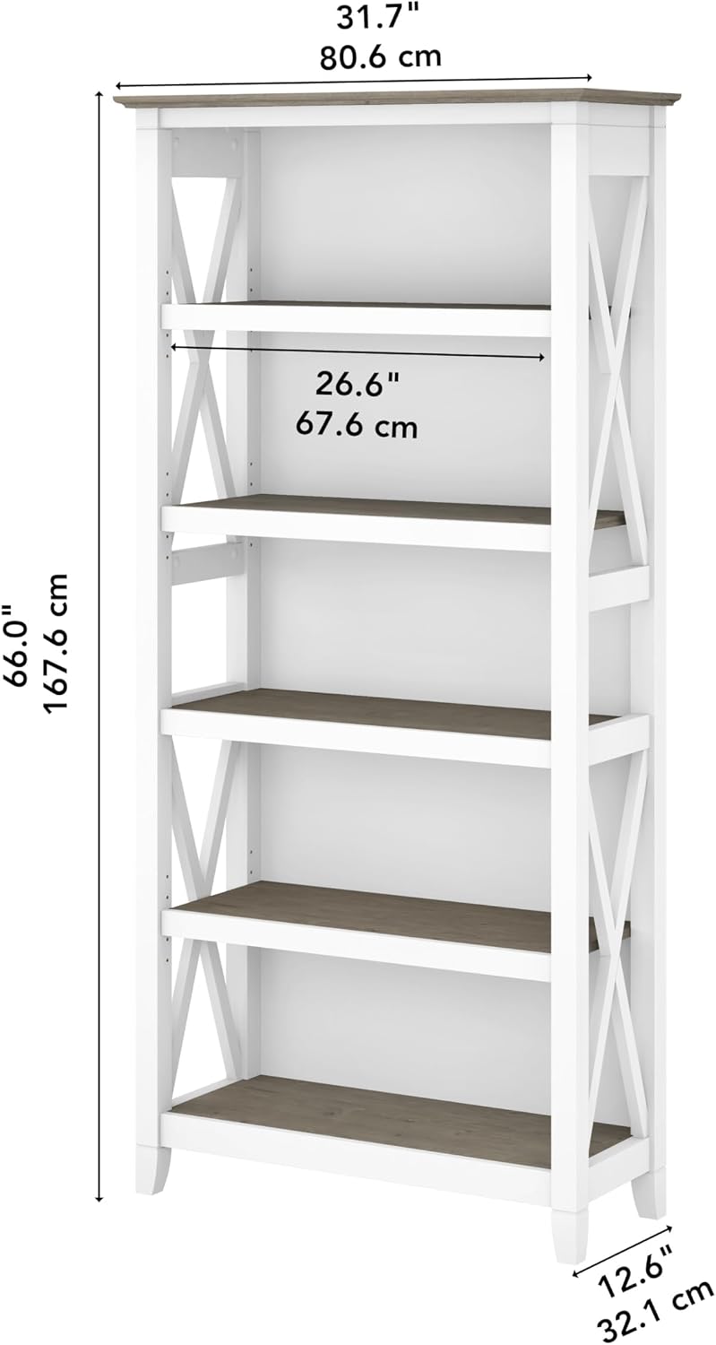 Modern Shiplap Storage Bookcase Shelf