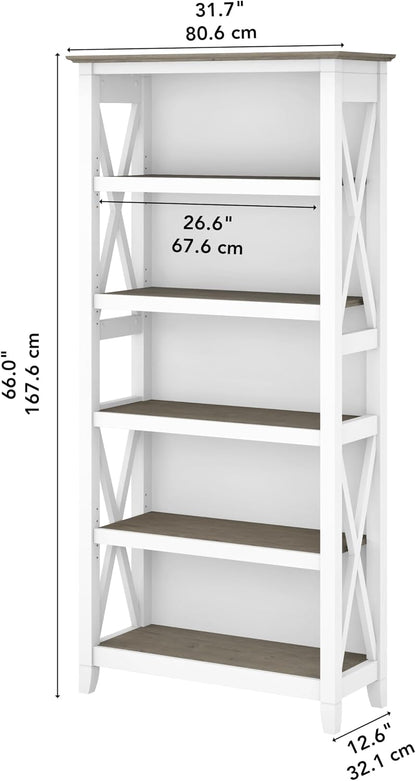 Modern Shiplap Storage Bookcase Shelf