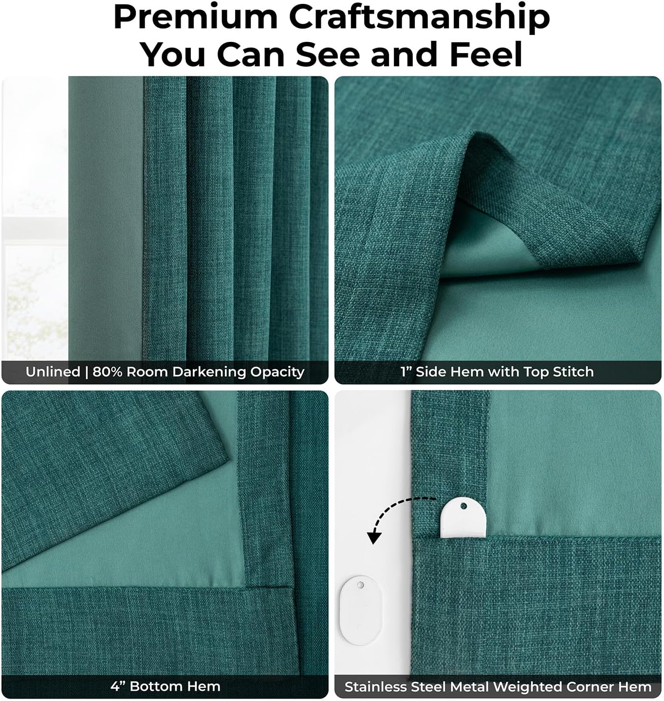 Modern Light Filtering Window Curtains
