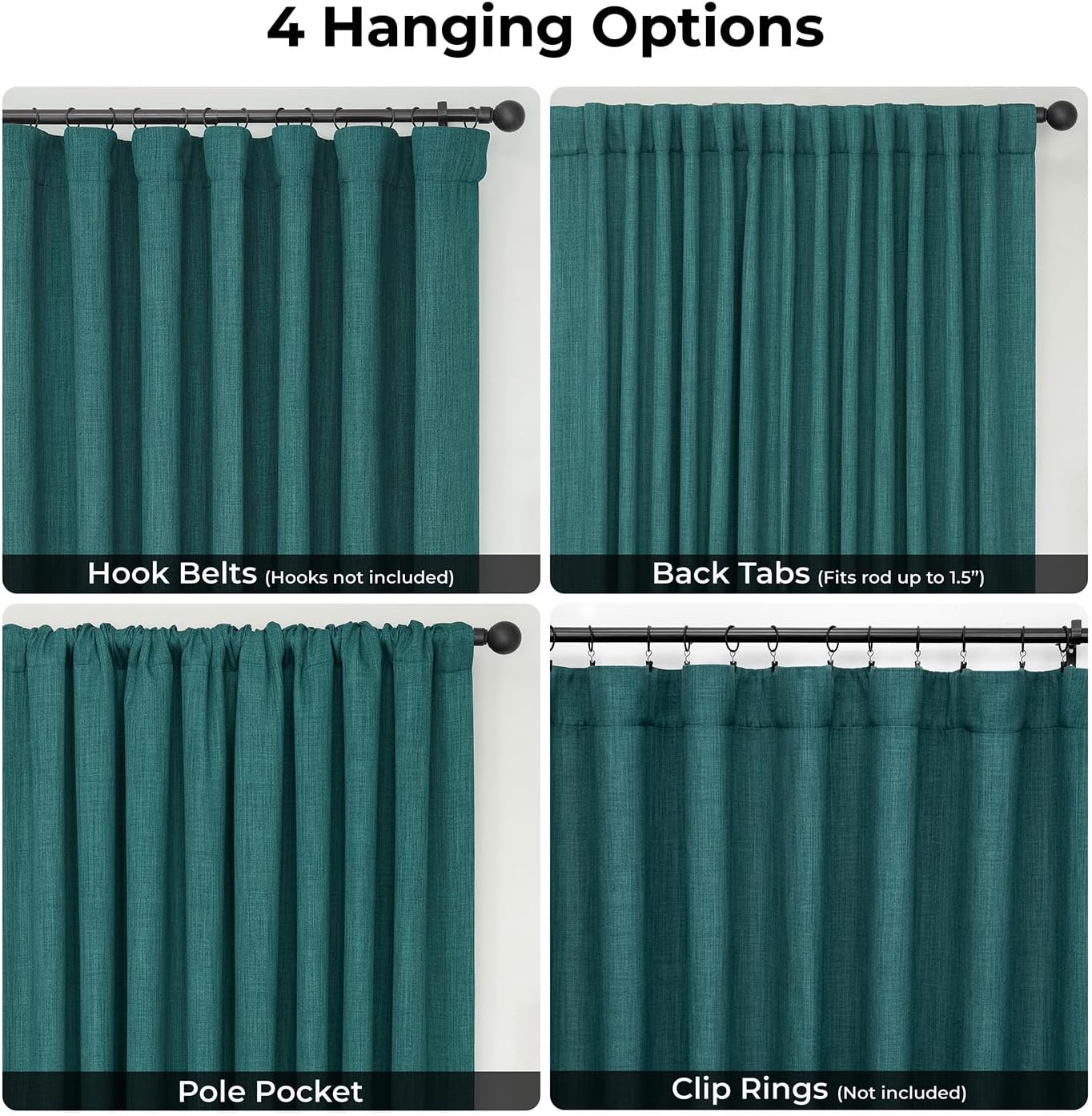 Modern Light Filtering Window Curtains