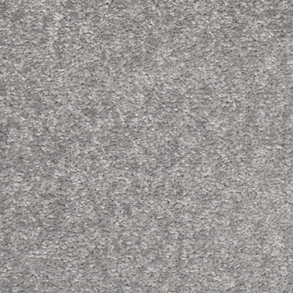Solid Contemporary Silver Area Rug