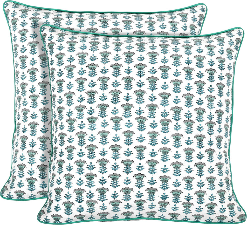 Aquamarine Farmhouse Decorative Cushion Pillow