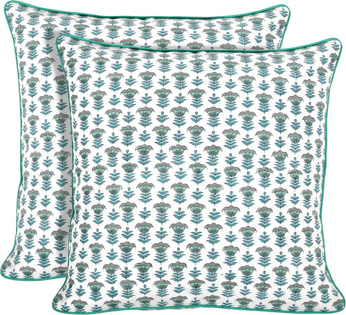 Aquamarine Farmhouse Decorative Cushion Pillow