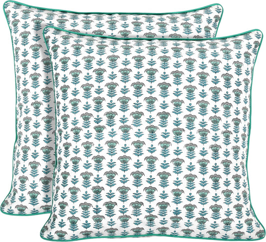 Aquamarine Farmhouse Decorative Cushion Pillow