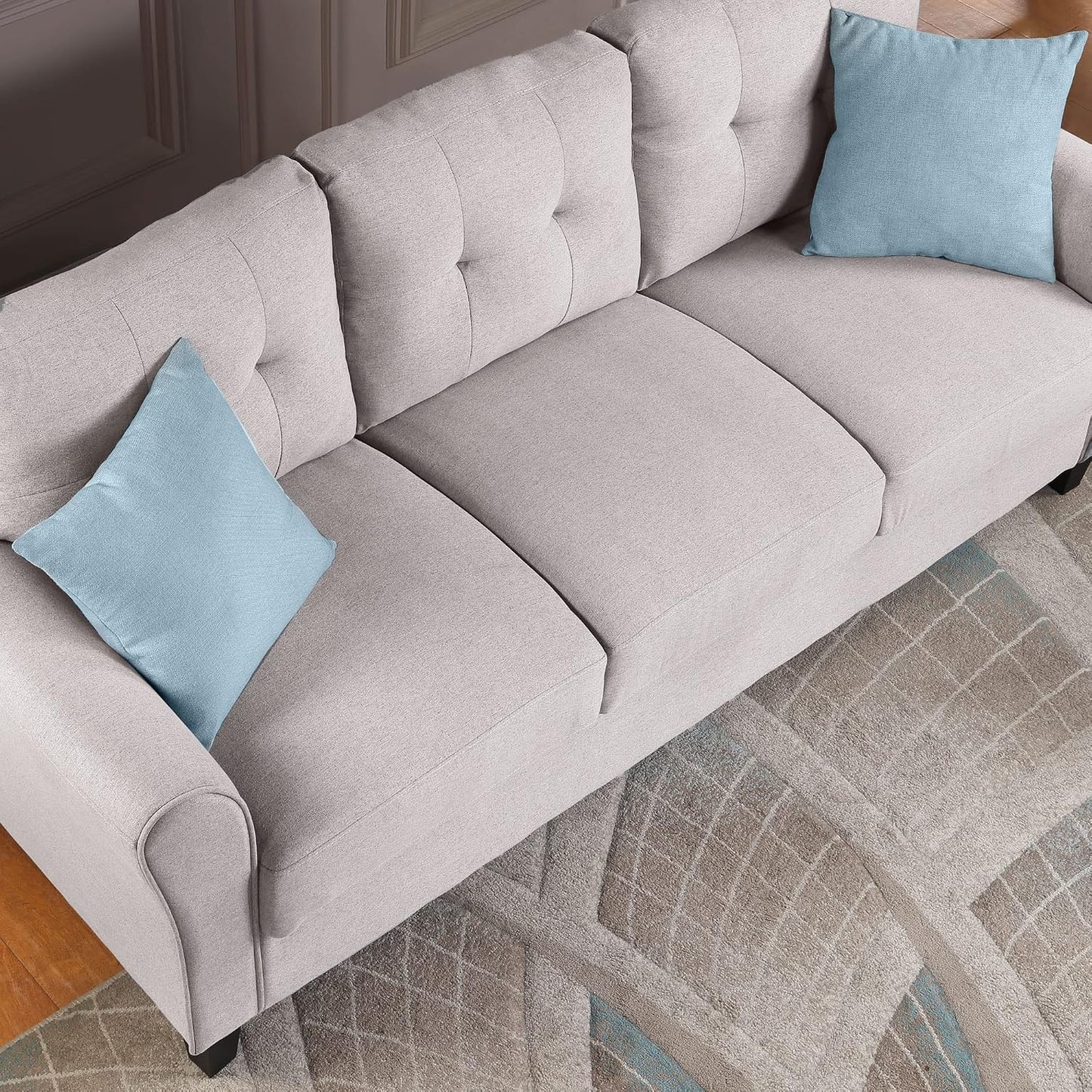 Modern Upholstered Loveseat Sofa