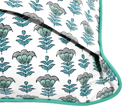 Aquamarine Farmhouse Decorative Cushion Pillow